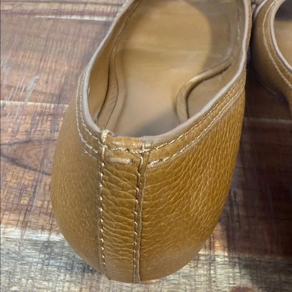 Tory Burch Brown Peep-Toe Small Wedge, Women’s 8.5 - Picture 6 of 10